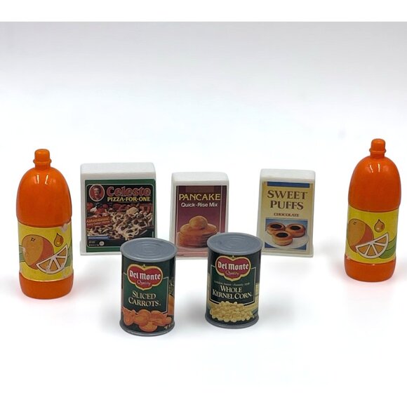 Vintage 1991 Mattel Barbie Grocery Store Set #7296 – Mini Food Accessories - Picture 3 of 12